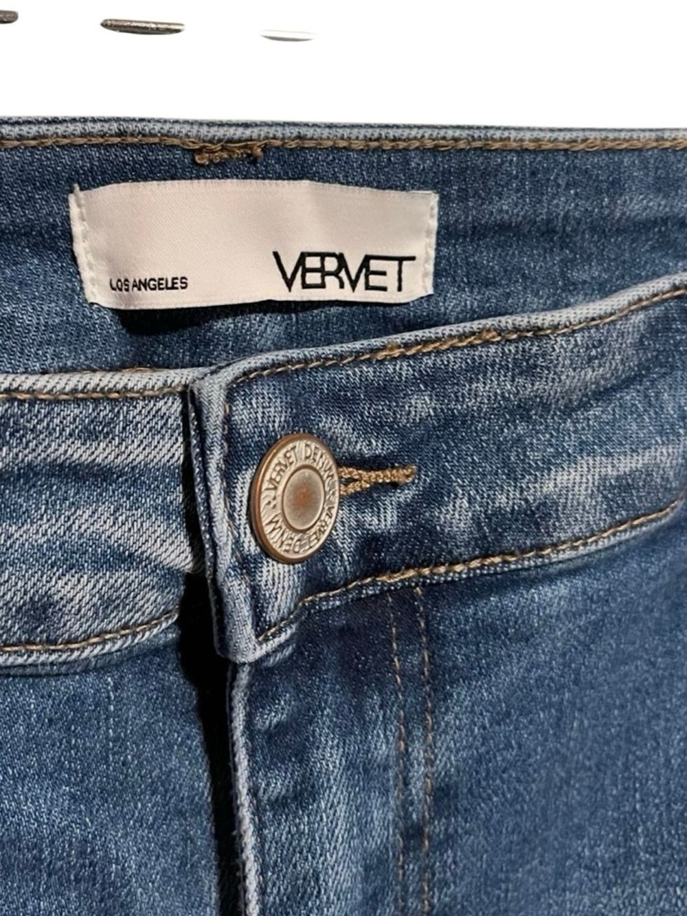 Vervet High Rise Skinny Jeans Women’s Plus Size Light Wash Stretch Denim SIZE 16 - Picture 4 of 11